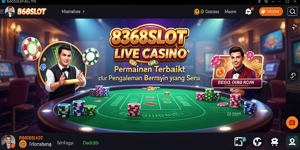 Tampilan gameplay Live Casino yang menghadirkan keseruan langsung.