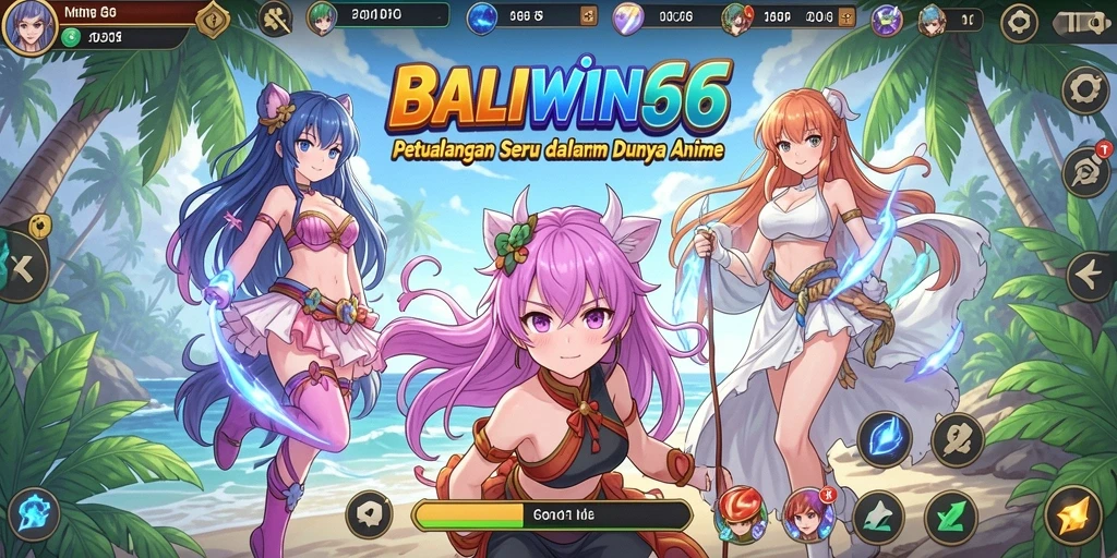 Screenshot menampilkan karakter anime dalam aksi pertarungan yang seru.