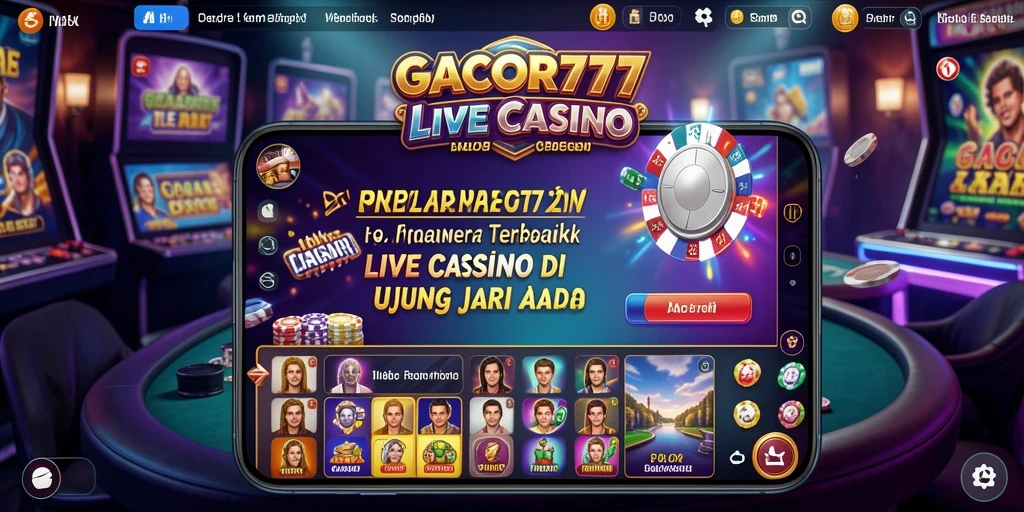 Tampilan utama gameplay GACOR777 yang mendebarkan dan interaktif.