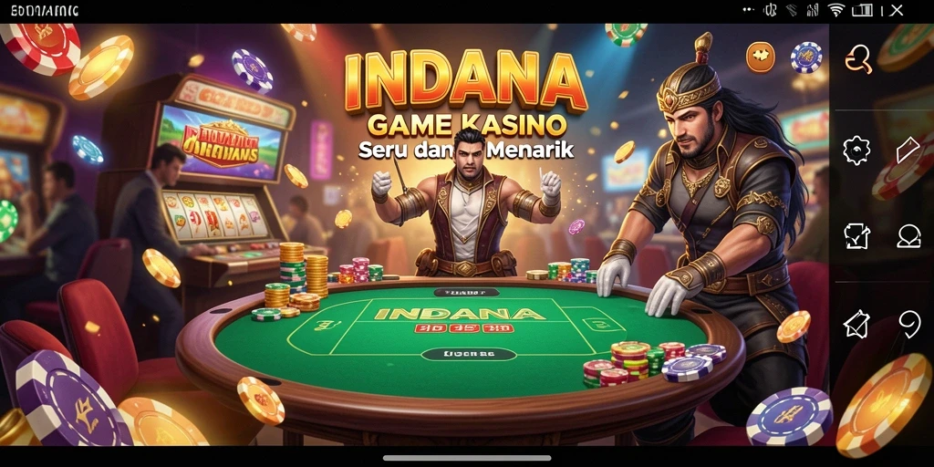 Screenshot gameplay yang menunjukkan keseruan permainan Kasino INDAAA.