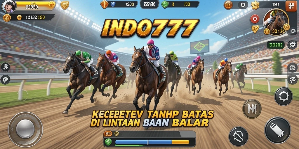 Screenshot INDO777 menampilkan aksi balap motor yang mendebarkan.