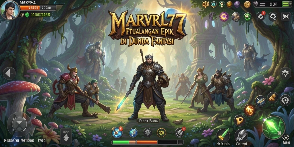 Tampilan gameplay petualangan yang menakjubkan di MARVRL77.