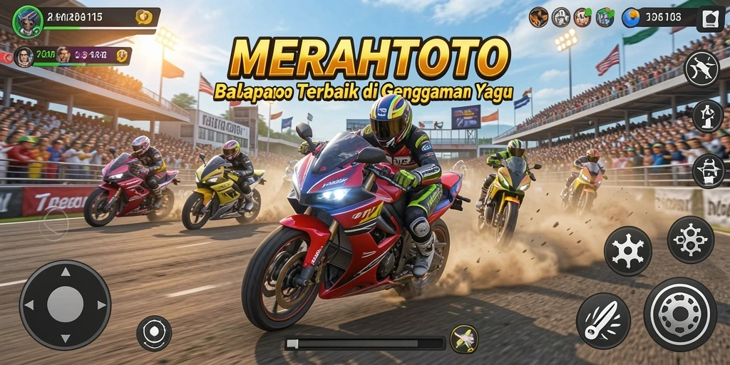Gameplay mendebarkan di <strong>MERAHTOTO</strong> dengan balapan motor yang seru.