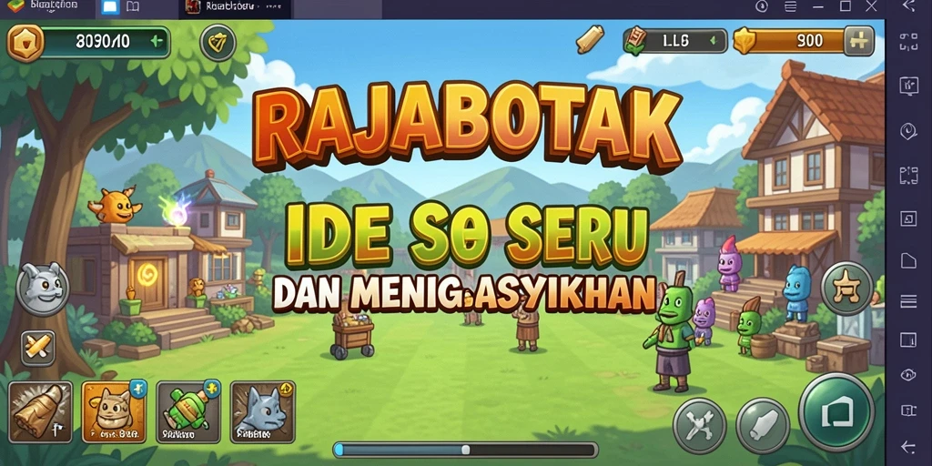 Tampilan gameplay RAJABOTAK yang menarik dan penuh warna.