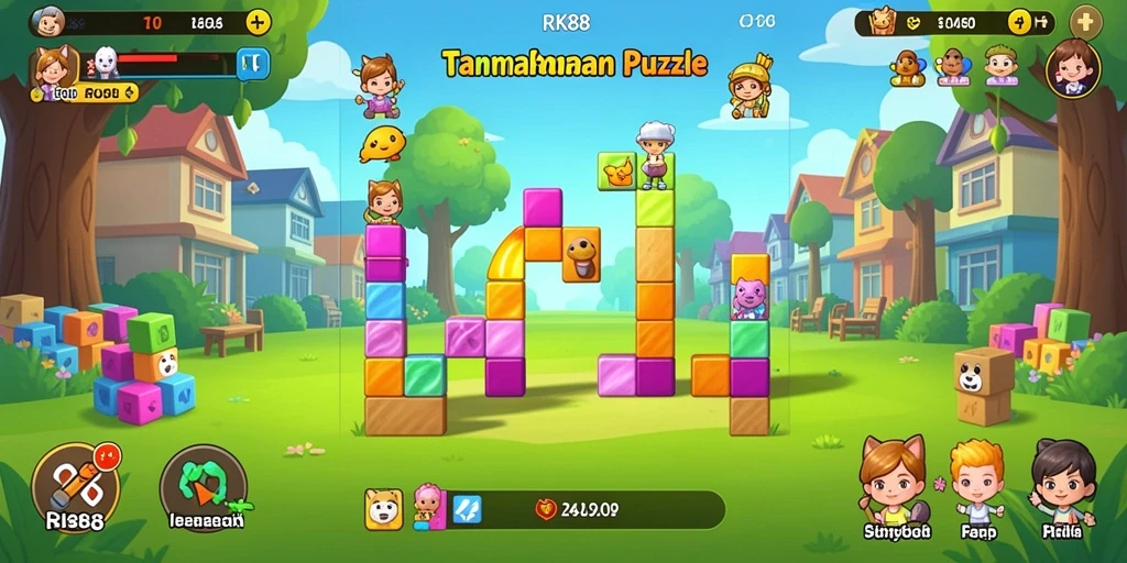 Tangkapan layar gameplay menampilkan tantangan Puzzle yang seru dan menarik.