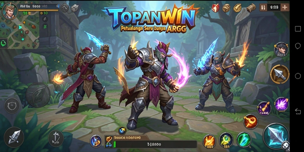 Screenshot gameplay <strong>TOPANWIN</strong> yang menampilkan pertarungan seru dan grafis memukau.